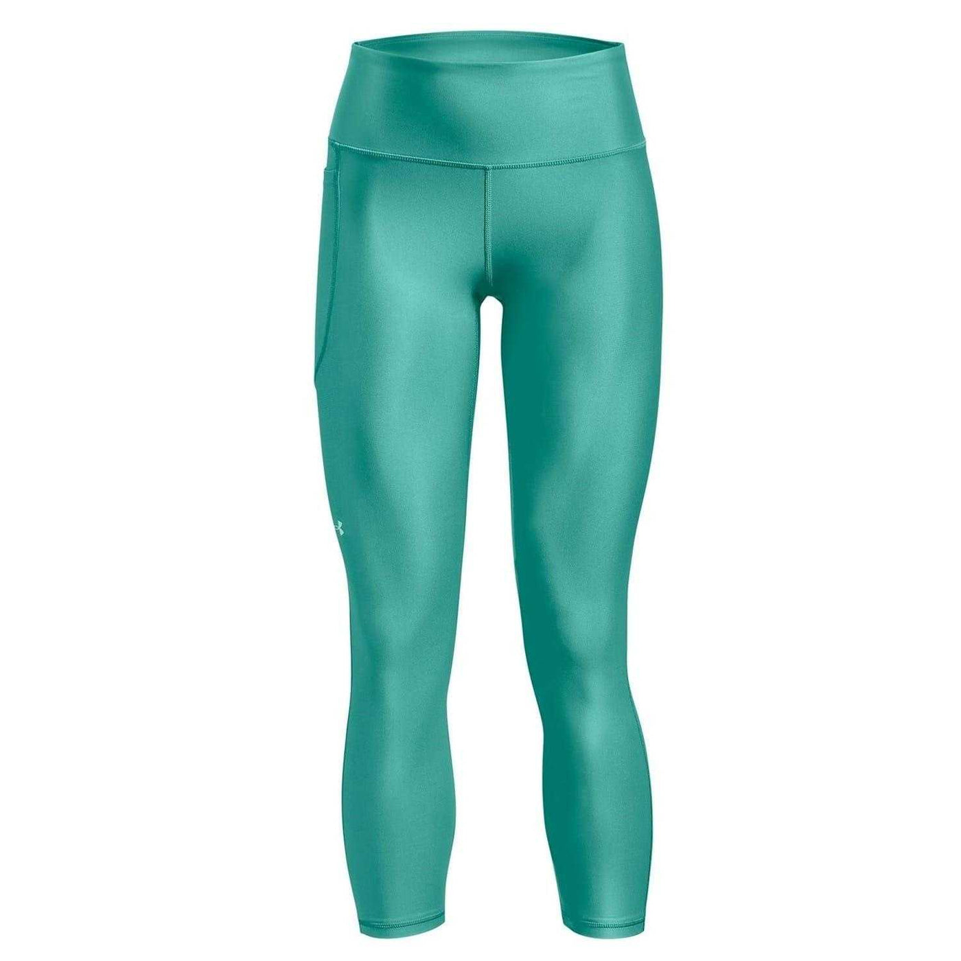 Green - Front - Under Armour Womens-Ladies HeatGear Leggings