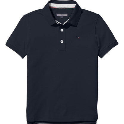 Navy - Front - Tommy Hilfiger Boys Polo Shirt