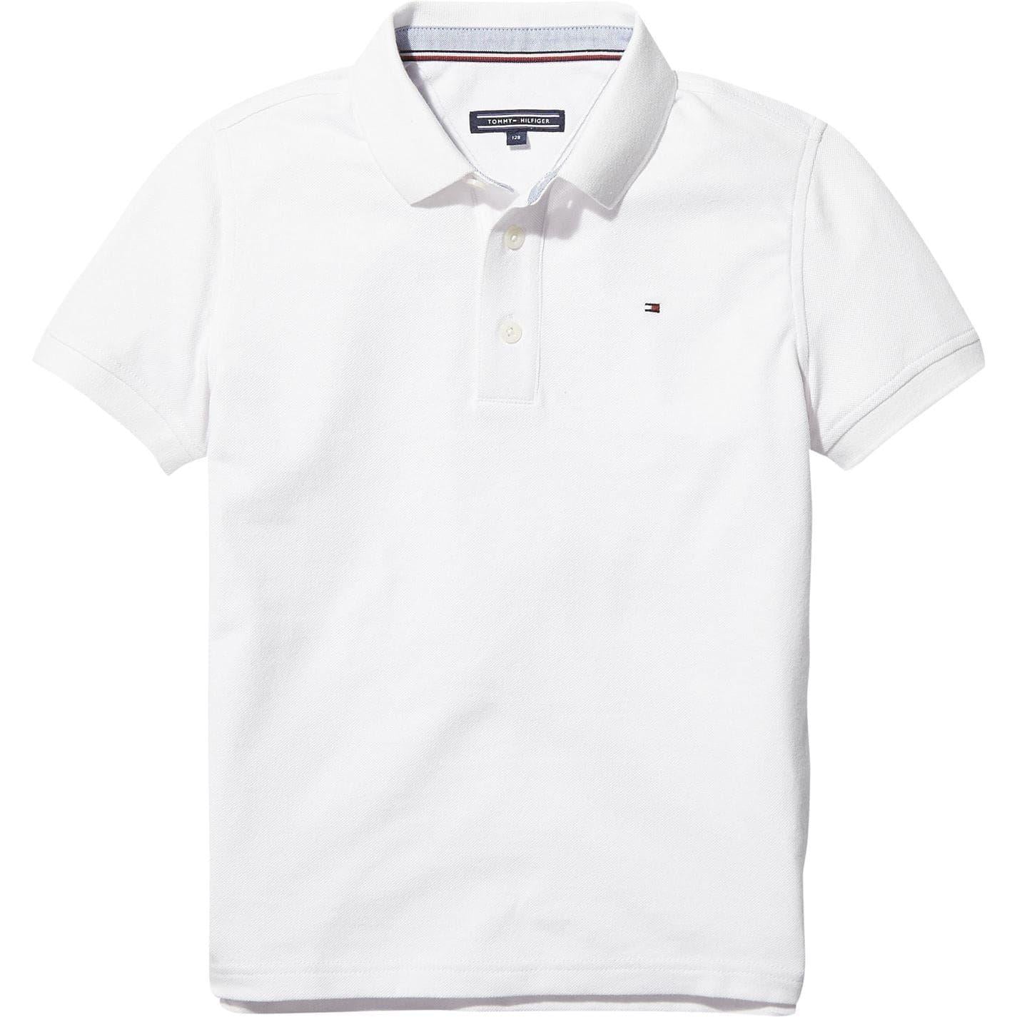 White - Front - Tommy Hilfiger Boys Polo Shirt