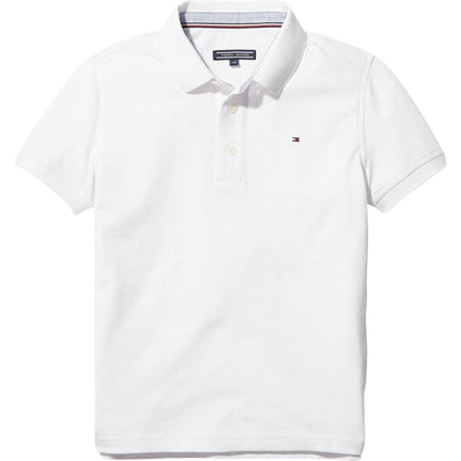 White - Front - Tommy Hilfiger Boys Polo Shirt
