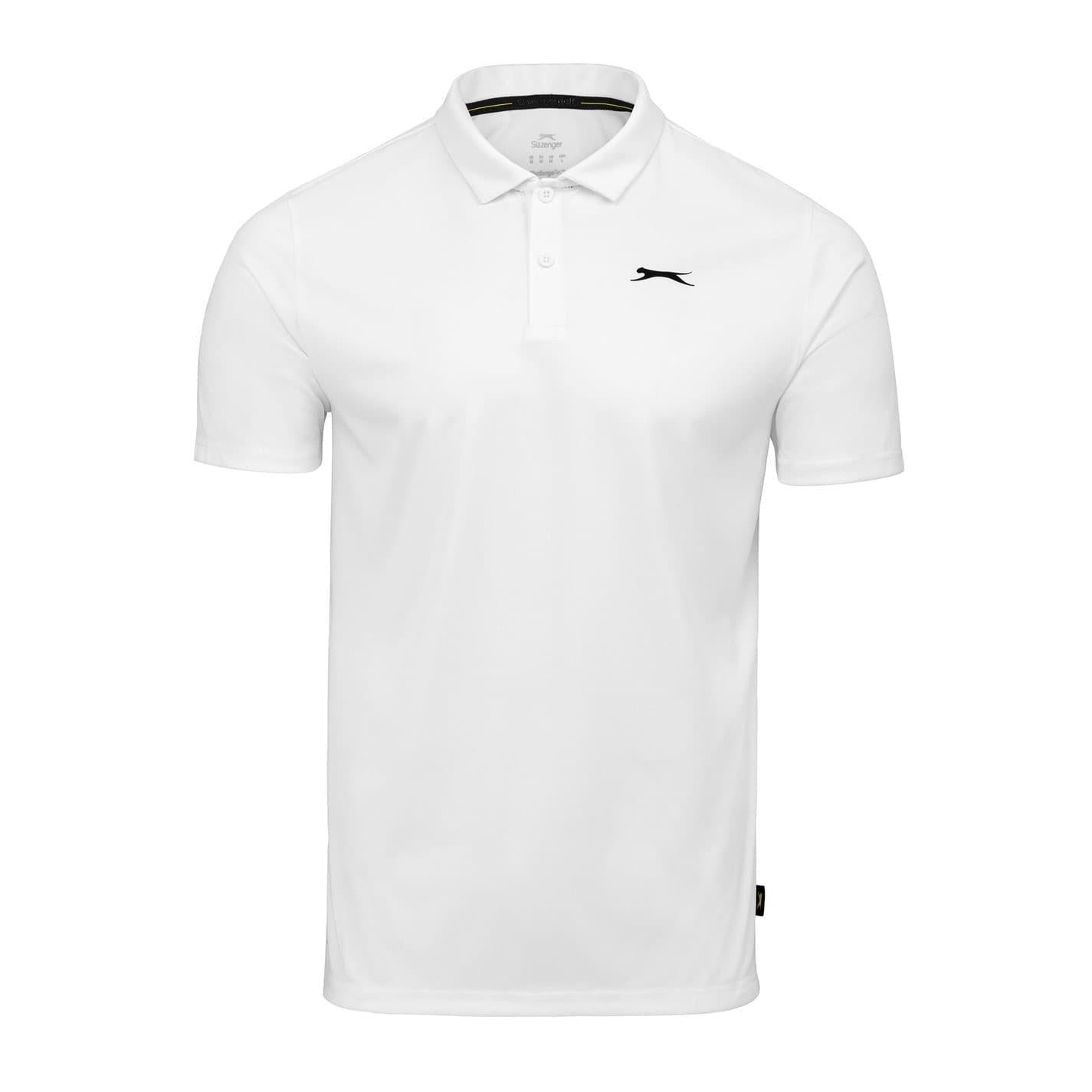 White - Front - Slazenger Mens Polo Shirt