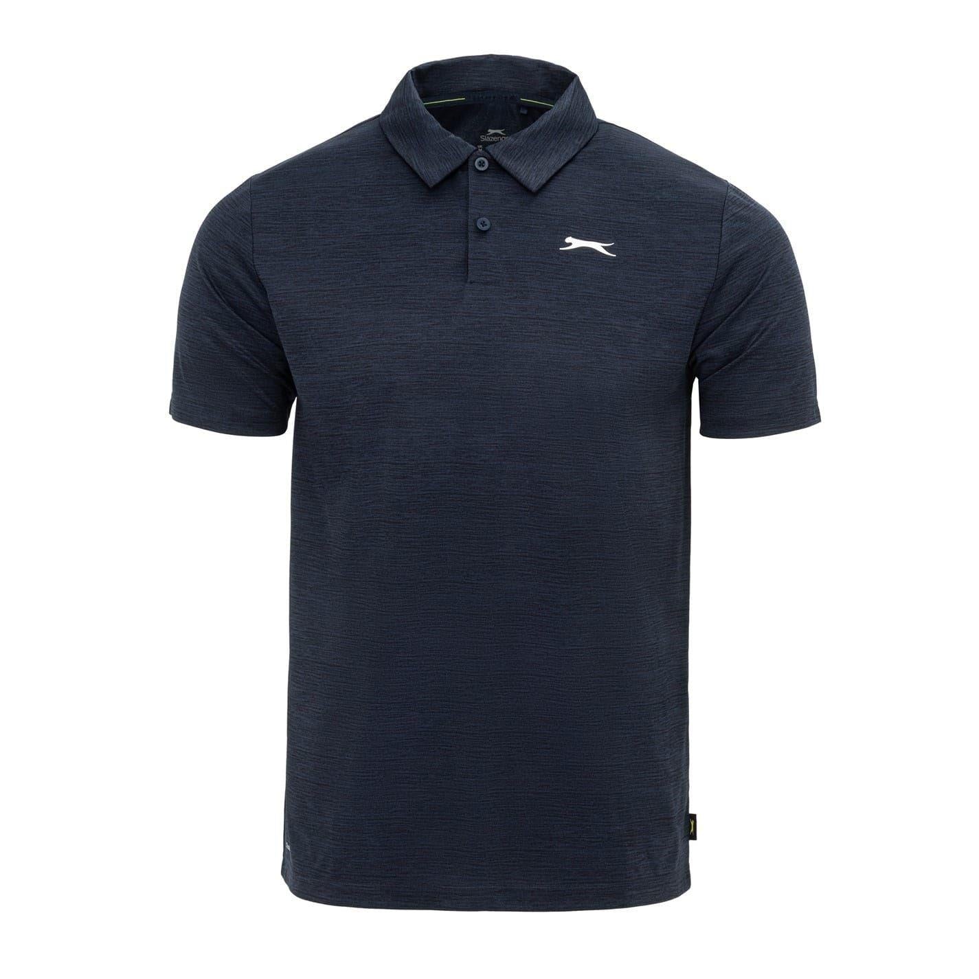 Navy Marl - Front - Slazenger Mens Polo Shirt