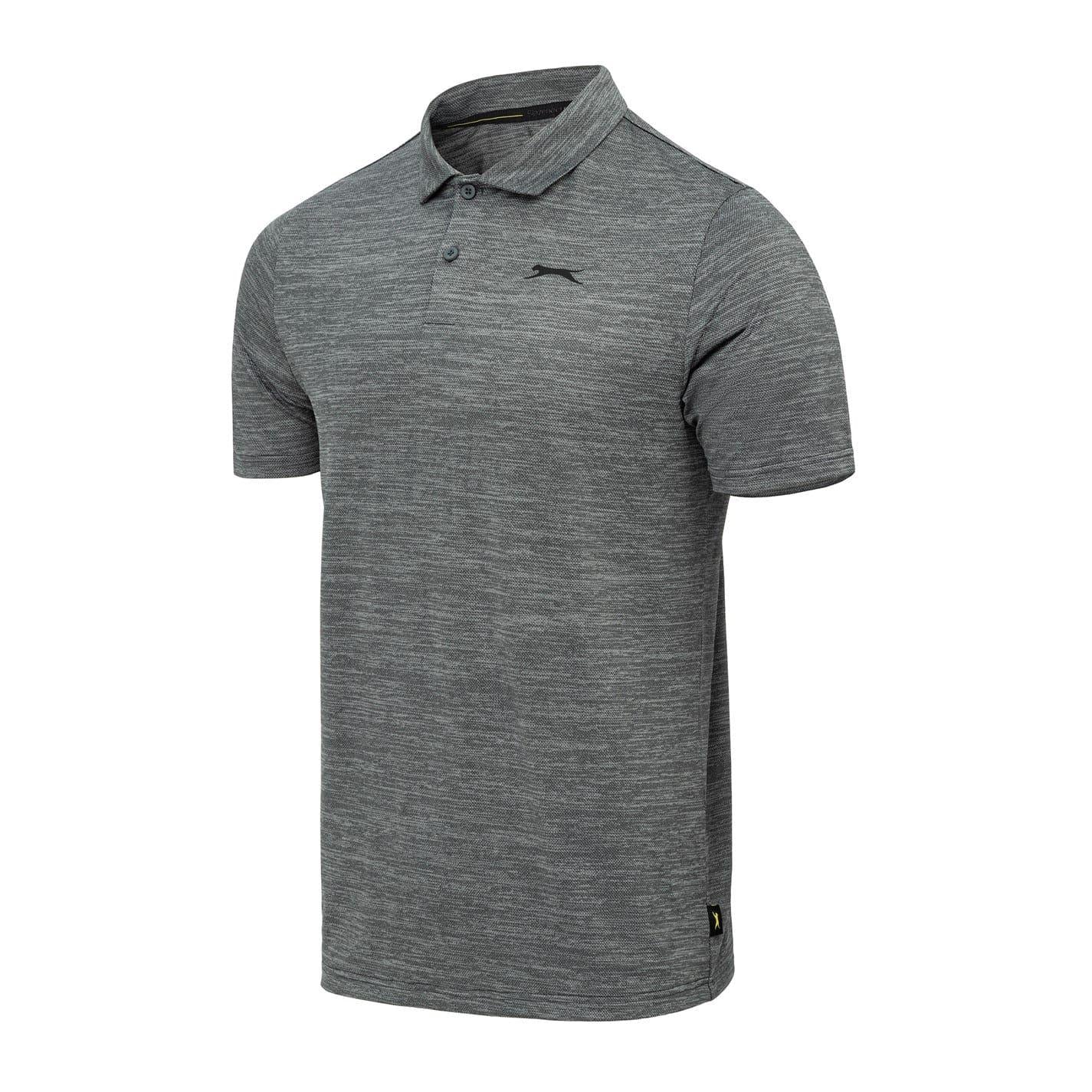 Grey Marl - Side - Slazenger Mens Polo Shirt