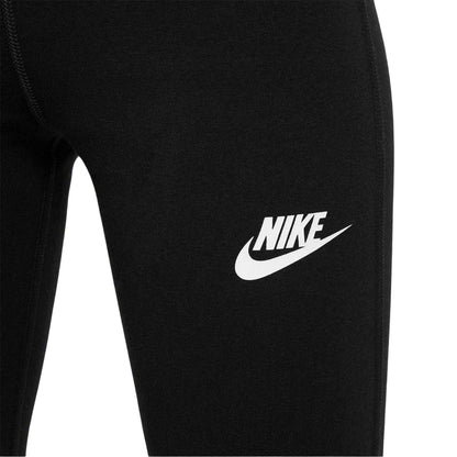 Black-White - Side - Nike Girls Favorites Flared Leggings