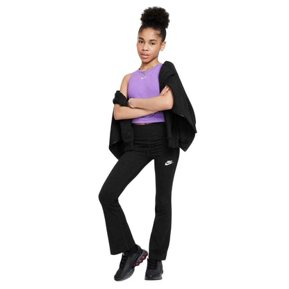 Black-White - Lifestyle - Nike Girls Favorites Flared Leggings