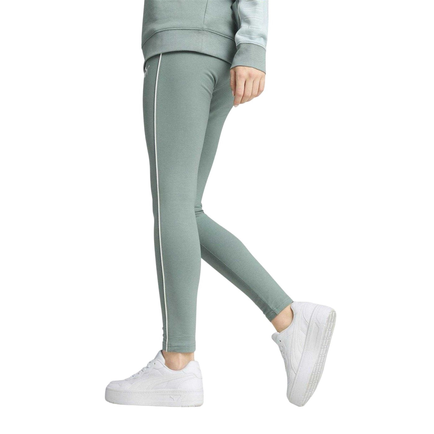Green-Moon - Side - Puma Womens-Ladies Casual Leggings