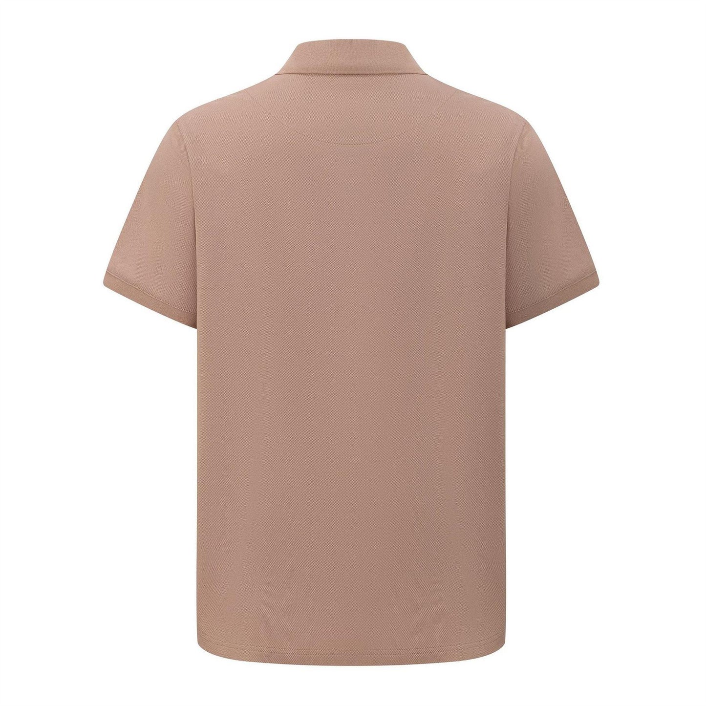 Dark Beige - Back - Pretty Green Mens Cotton Polo Shirt