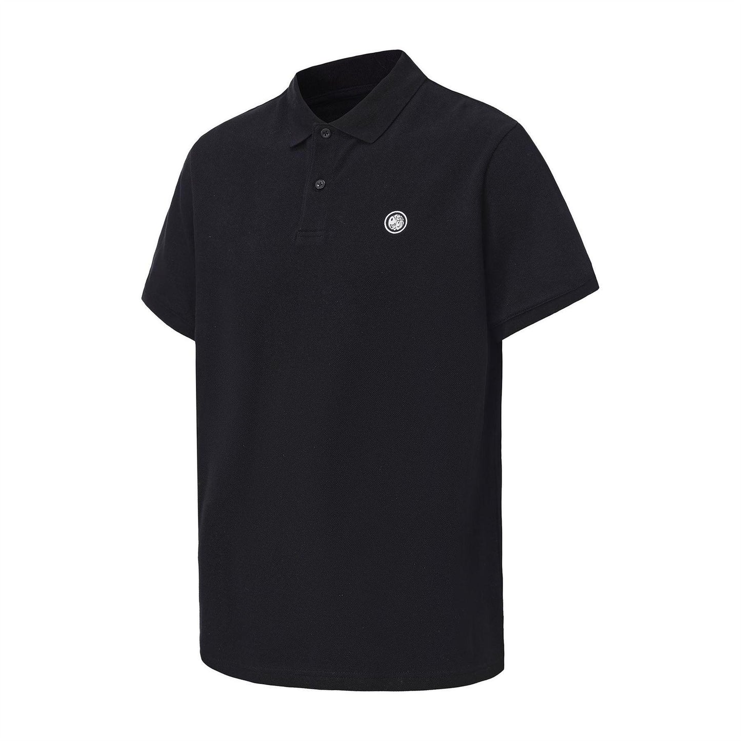 Black - Side - Pretty Green Mens Cotton Polo Shirt
