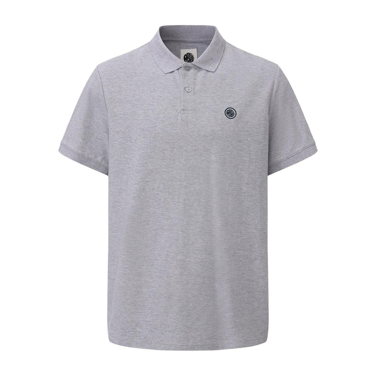 Grey - Back - Pretty Green Mens Cotton Polo Shirt