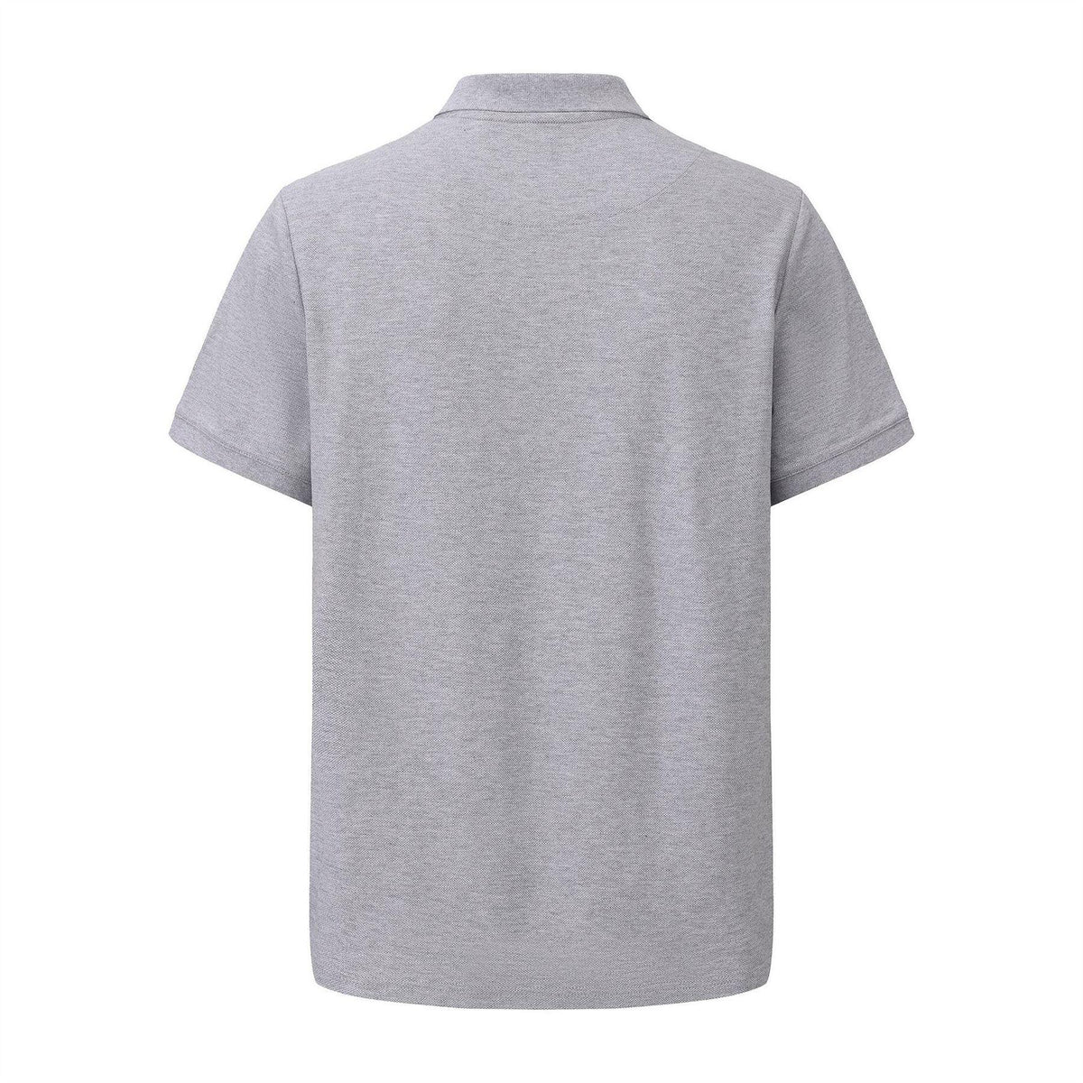 Grey - Side - Pretty Green Mens Cotton Polo Shirt