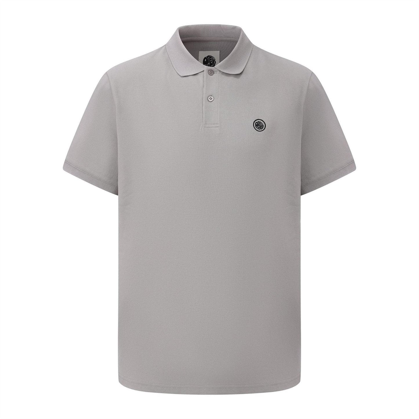 Dark Grey - Front - Pretty Green Mens Cotton Polo Shirt