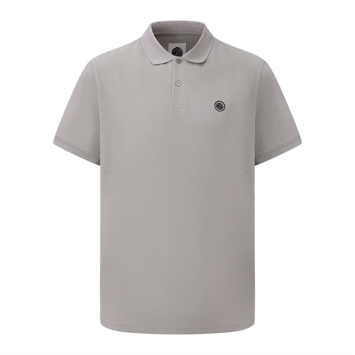 Dark Grey - Front - Pretty Green Mens Cotton Polo Shirt