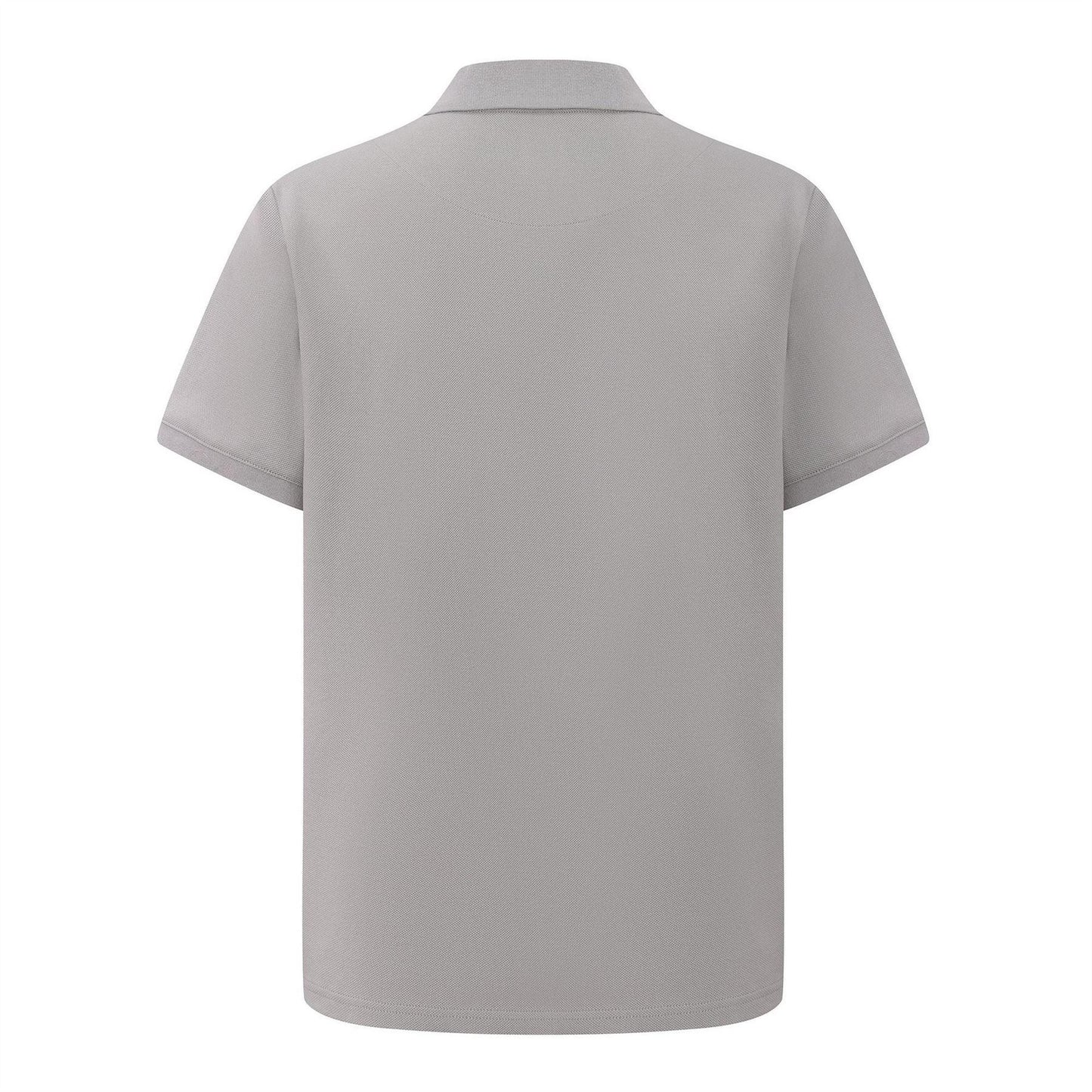Dark Grey - Back - Pretty Green Mens Cotton Polo Shirt