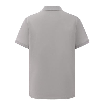 Dark Grey - Back - Pretty Green Mens Cotton Polo Shirt