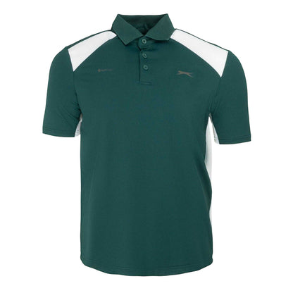 Green-White - Front - Slazenger Mens Polo Shirt