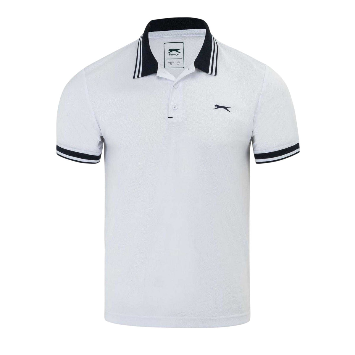 White - Front - Slazenger Mens Polo Shirt