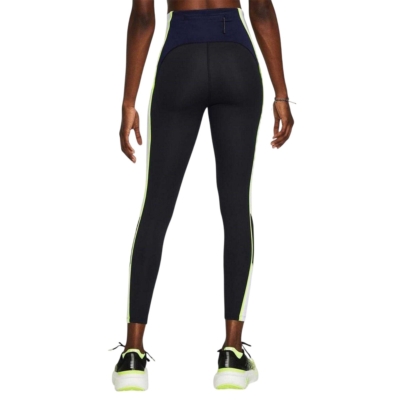 Black - Pack Shot - Under Armour Womens-Ladies Run Anywhere Colour Block Leggings
