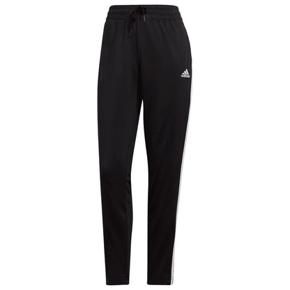 Black - Side - Adidas Womens-Ladies Essentials Striped Tracksuit