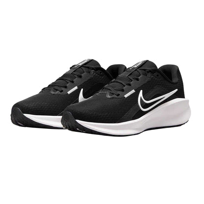 Black-White - Pack Shot - Nike Womens-Ladies Downshifter 13 Road Running Shoes