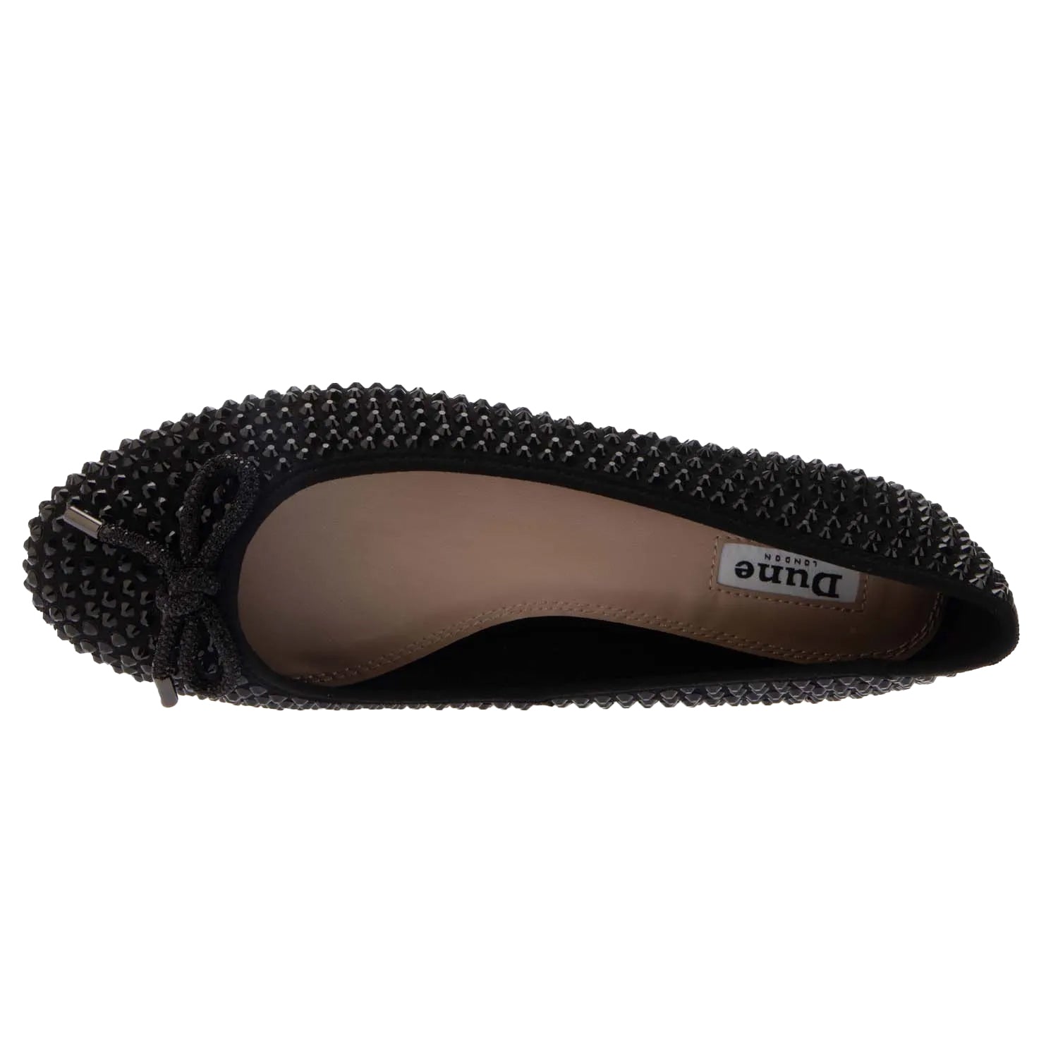 Black - Pack Shot - Dune London Womens-Ladies Hale Bow Pumps