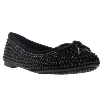 Black - Front - Dune London Womens-Ladies Hale Bow Pumps