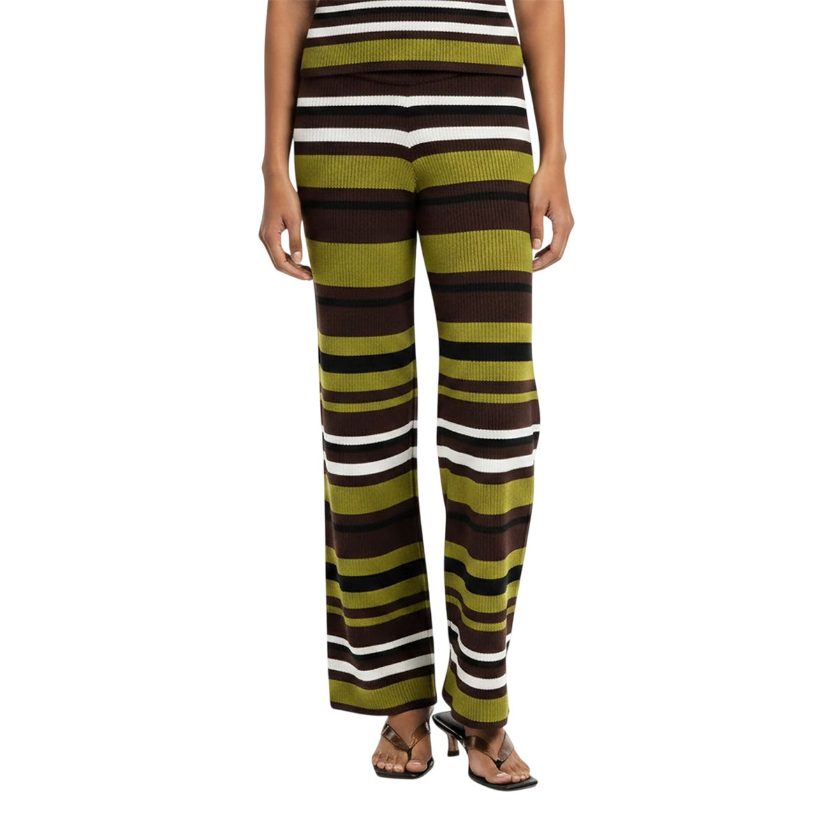 Multicoloured - Side - I Saw It First Womens-Ladies Stripe Knitted Slim Tank Top