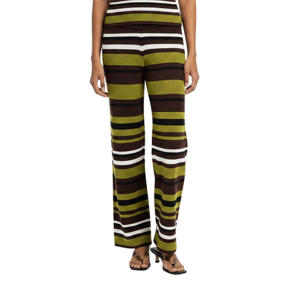 Multicoloured - Side - I Saw It First Womens-Ladies Stripe Knitted Slim Tank Top