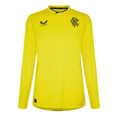 Yellow - Front - Castore Mens Rangers FC Long-Sleeved T-Shirt