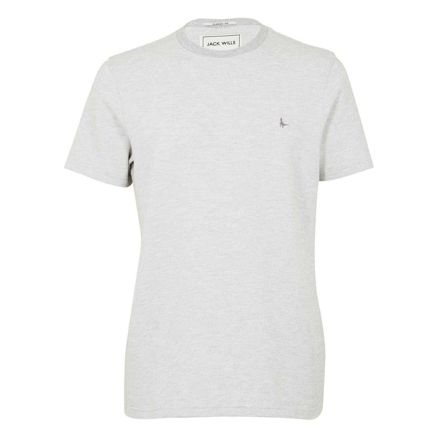 Grey-White Marl - Front - Jack Wills Mens Siro T-Shirt