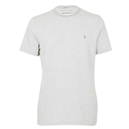 Grey-White Marl - Front - Jack Wills Mens Siro T-Shirt