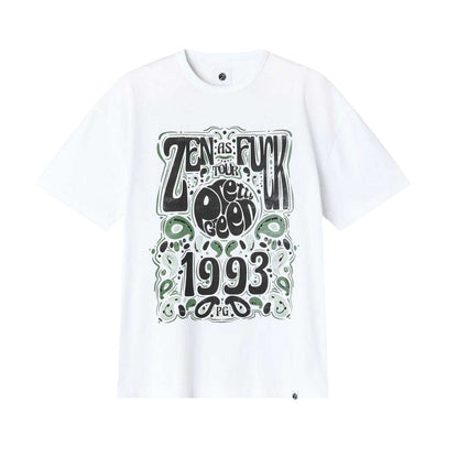 White - Front - Pretty Green Mens Lettering Regular T-Shirt