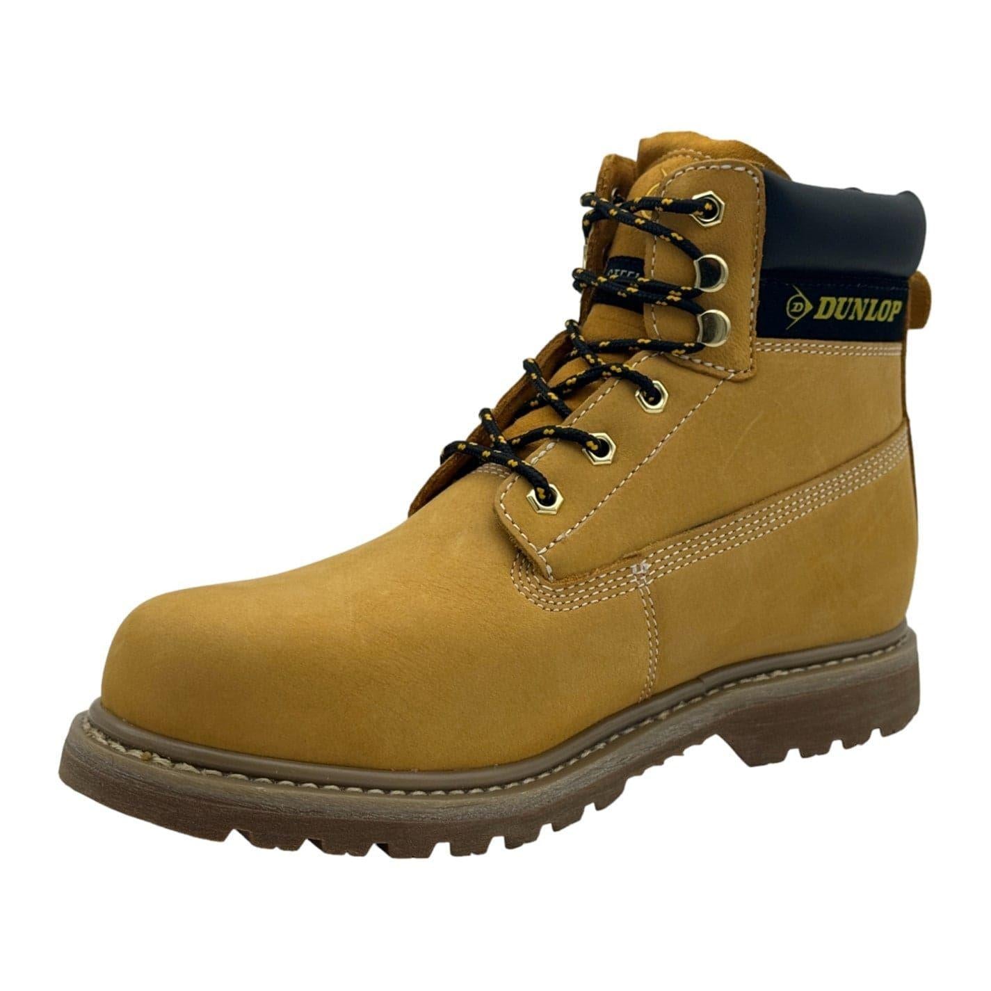 Honey - Pack Shot - Dunlop Mens Nevada Leather Steel Toe Cap Safety Boots