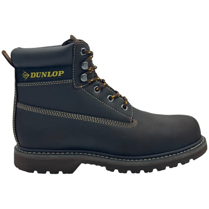 Brown - Front - Dunlop Mens Nevada Leather Steel Toe Cap Safety Boots