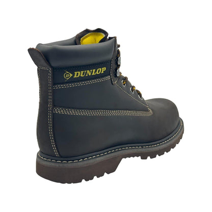 Brown - Side - Dunlop Mens Nevada Leather Steel Toe Cap Safety Boots