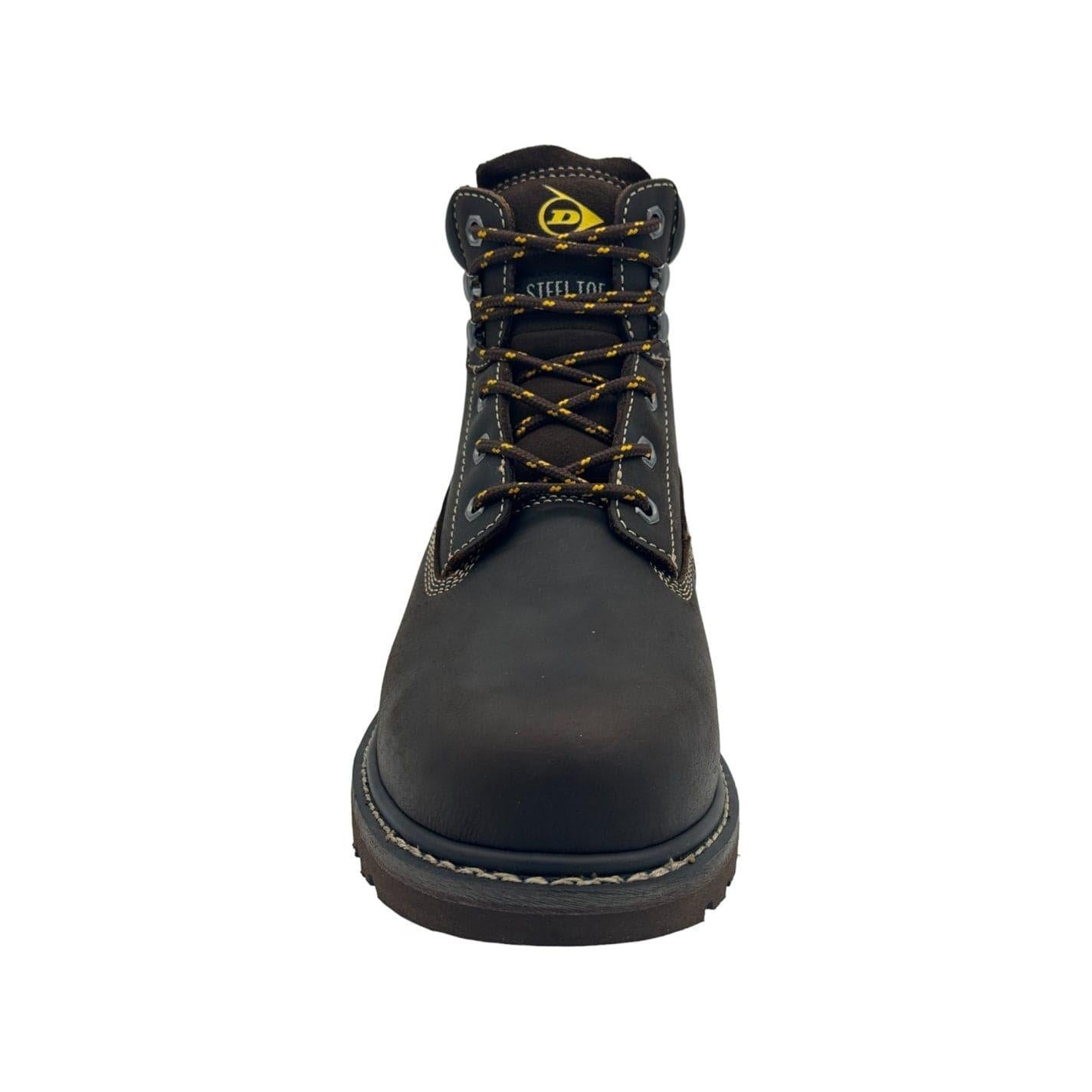 Brown - Lifestyle - Dunlop Mens Nevada Leather Steel Toe Cap Safety Boots