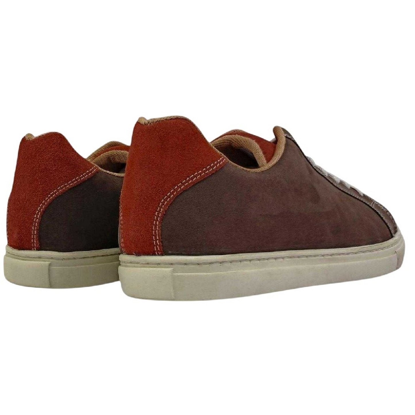 Tan - Back - Firetrap Mens Julian Leather Moc Toe Formal Trainers