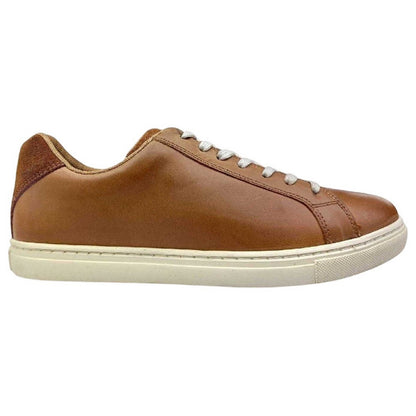 Beige - Side - Firetrap Mens Julian Leather Moc Toe Formal Trainers