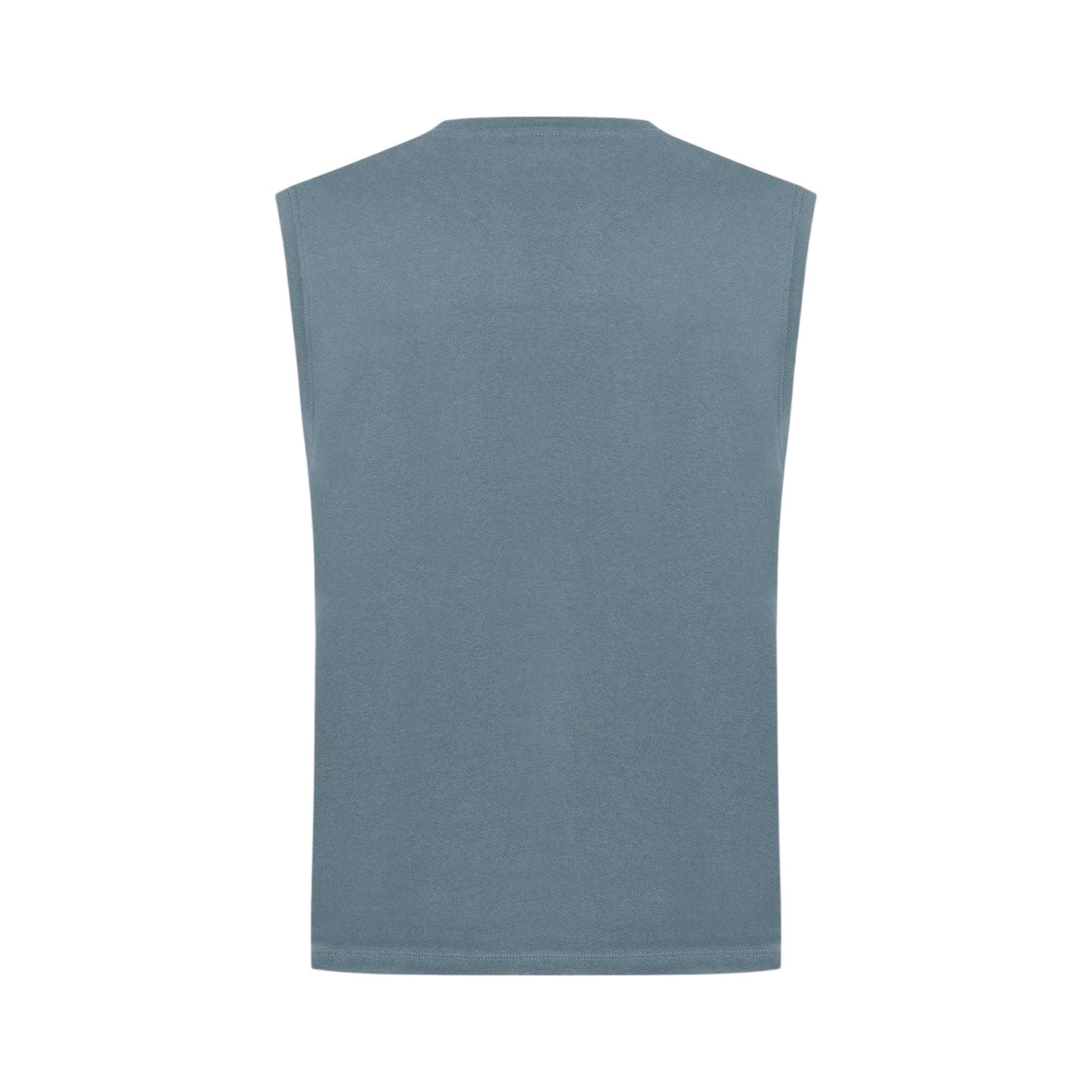 Slate Blue - Back - Slazenger Mens Logo Cotton Vest Top