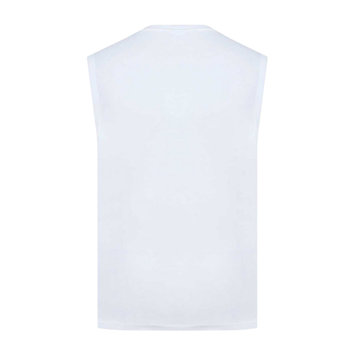 White - Back - Slazenger Mens Logo Cotton Vest Top