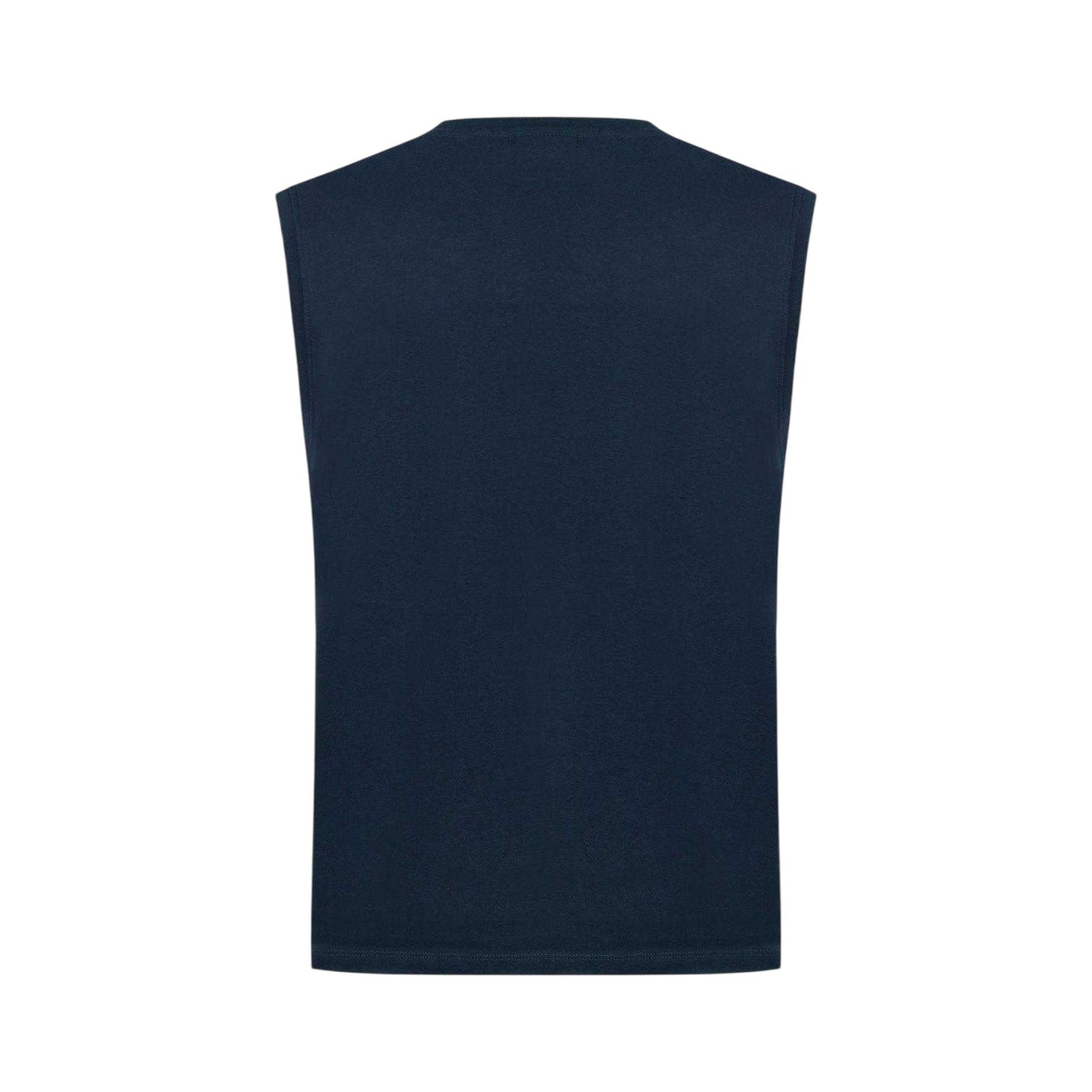Dark Navy - Back - Slazenger Mens Logo Cotton Vest Top
