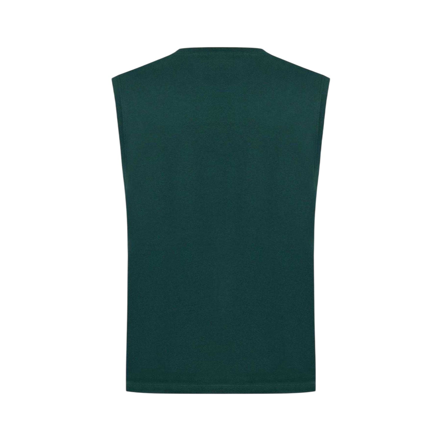 Forest Green - Back - Slazenger Mens Logo Cotton Vest Top