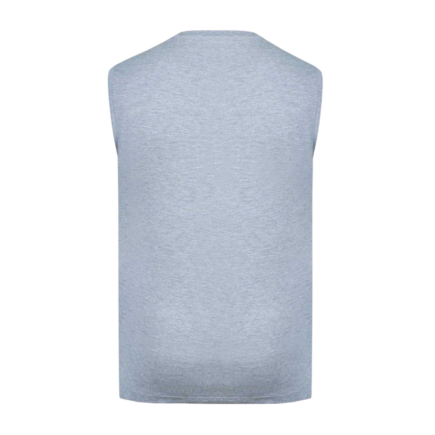 Grey Marl - Back - Slazenger Mens Logo Cotton Vest Top