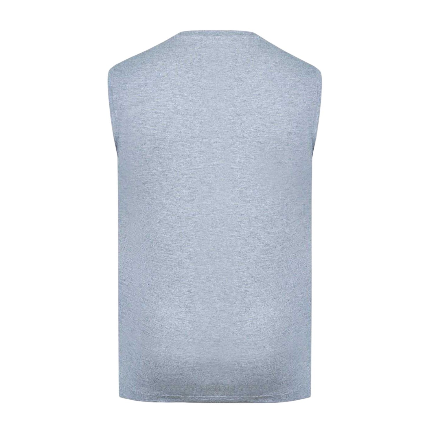Grey Marl - Back - Slazenger Mens Logo Cotton Vest Top