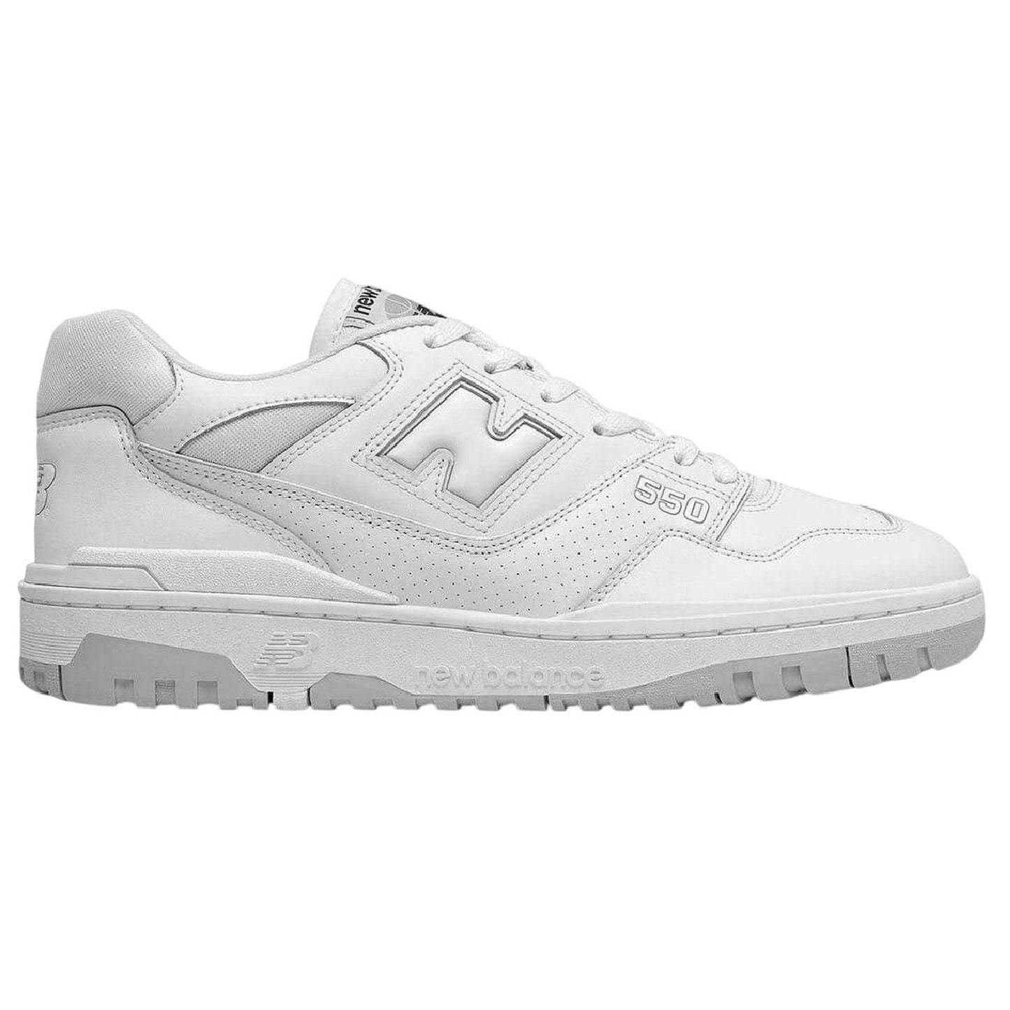 White - Front - New Balance Womens-Ladies 550 Leather Trainers