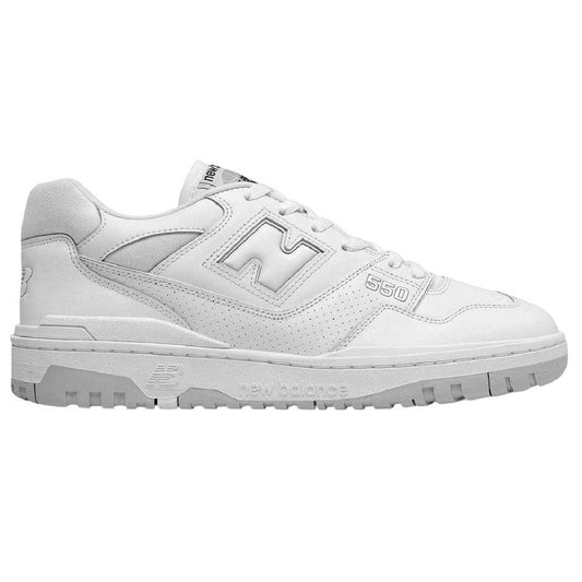 White - Front - New Balance Womens-Ladies 550 Leather Trainers