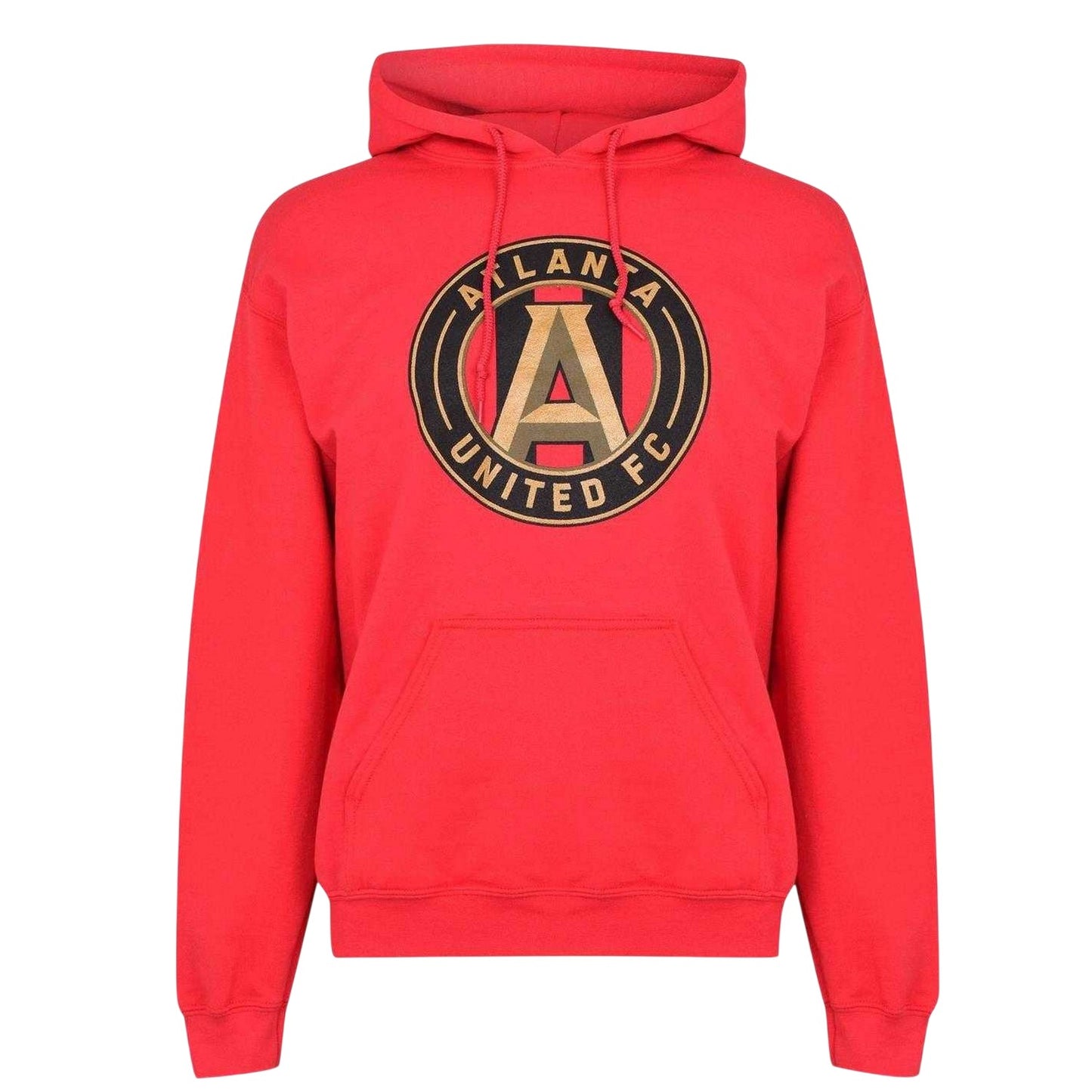 Red - Front - LA Galaxy Mens Logo Drawstring Hoodie