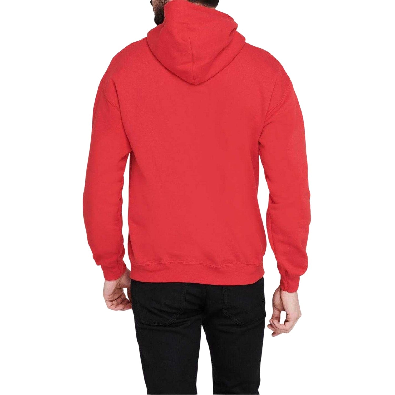 Red - Back - LA Galaxy Mens Logo Drawstring Hoodie