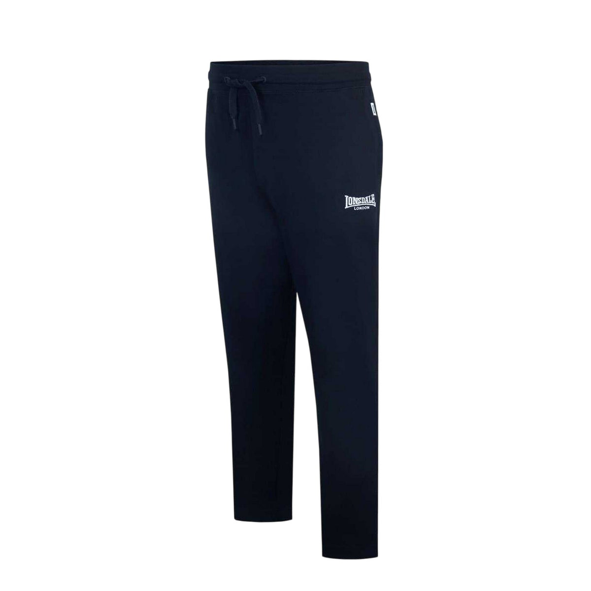 Black - Side - Lonsdale Mens Cotton Lightweight Joggers