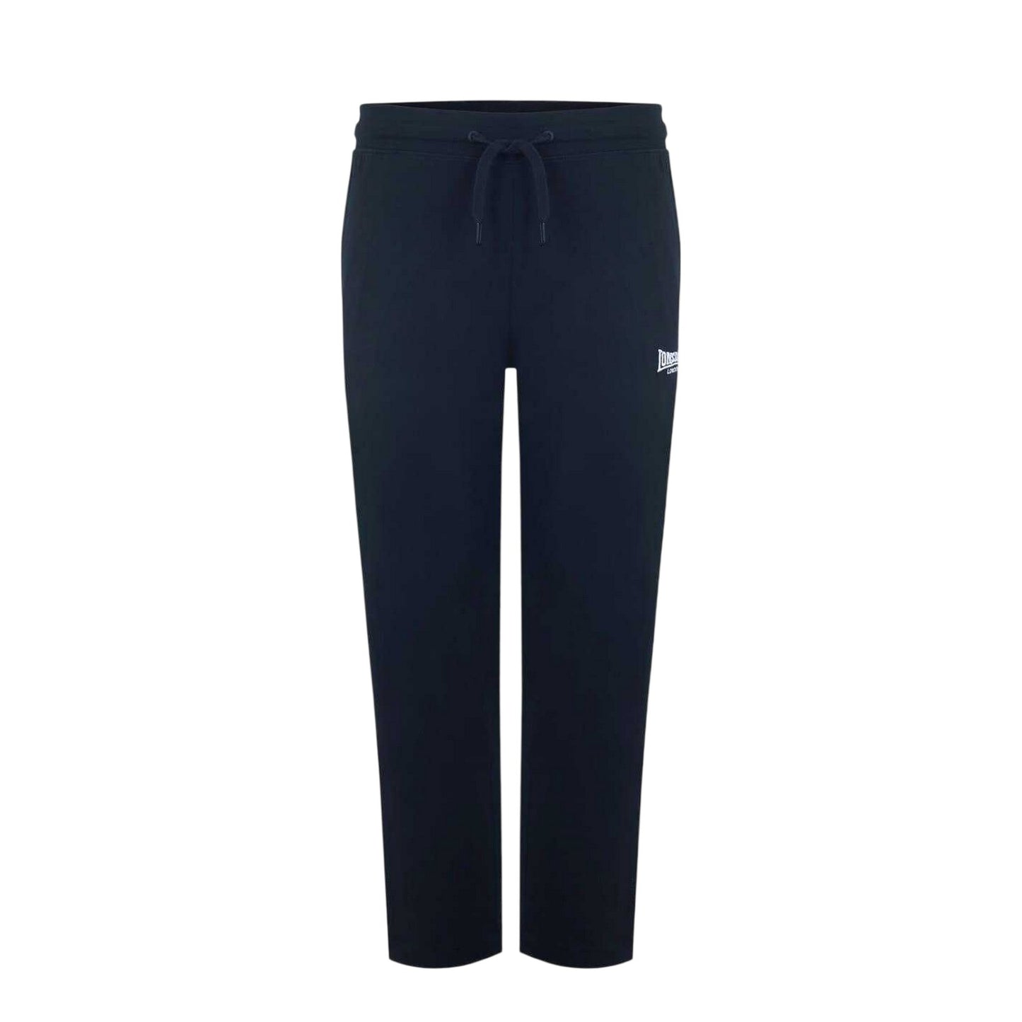 Black - Front - Lonsdale Mens Cotton Lightweight Joggers