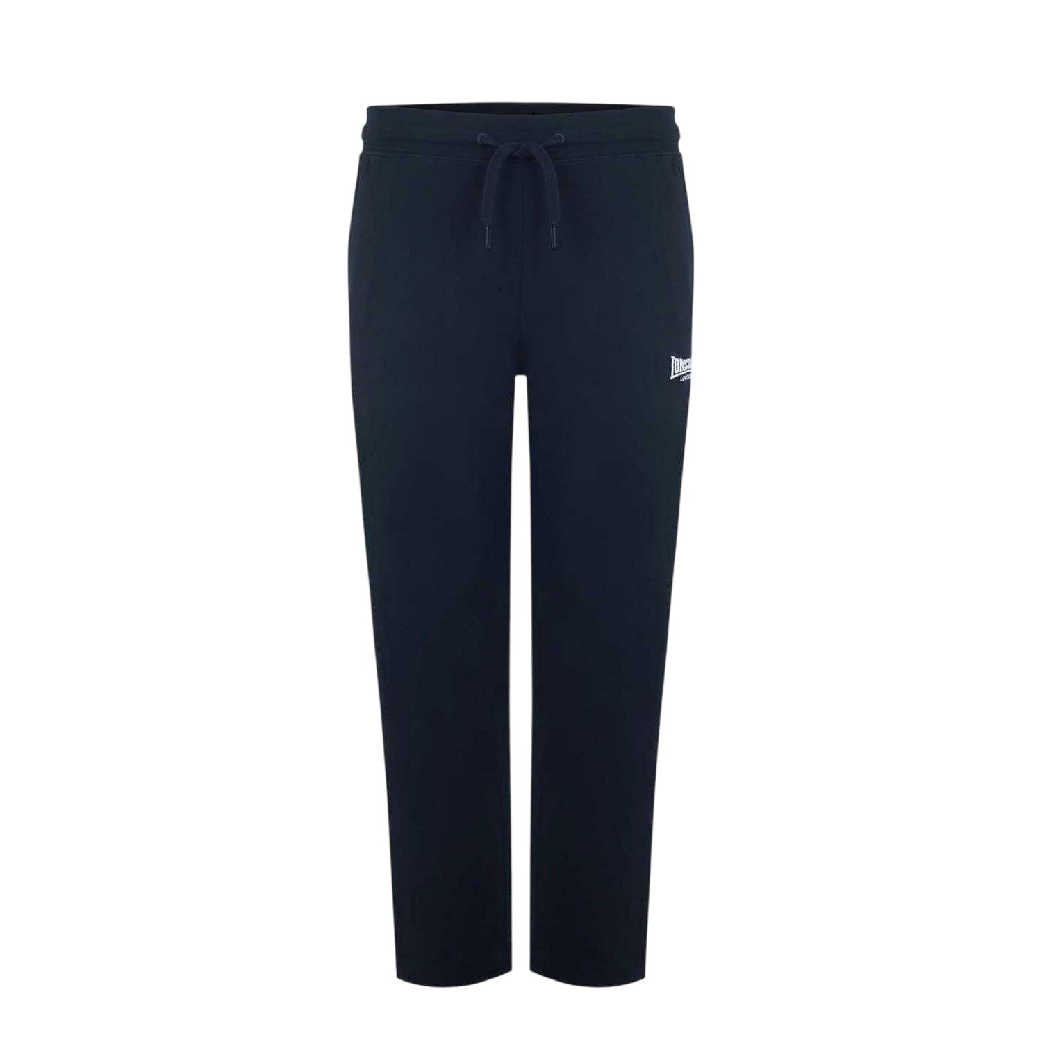 Black - Front - Lonsdale Mens Cotton Lightweight Joggers